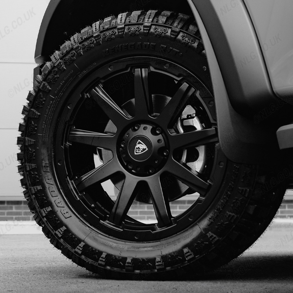 Jante en alliage Fiat Fullback 18" Predator Hurricane - Noir mat