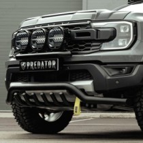 Ford Raptor 2023- Barre de spoiler noire de 70 mm avec barres d'essieu