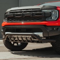 Ford Raptor 2023- Barre de spoiler noire de 70 mm avec barres d'essieu