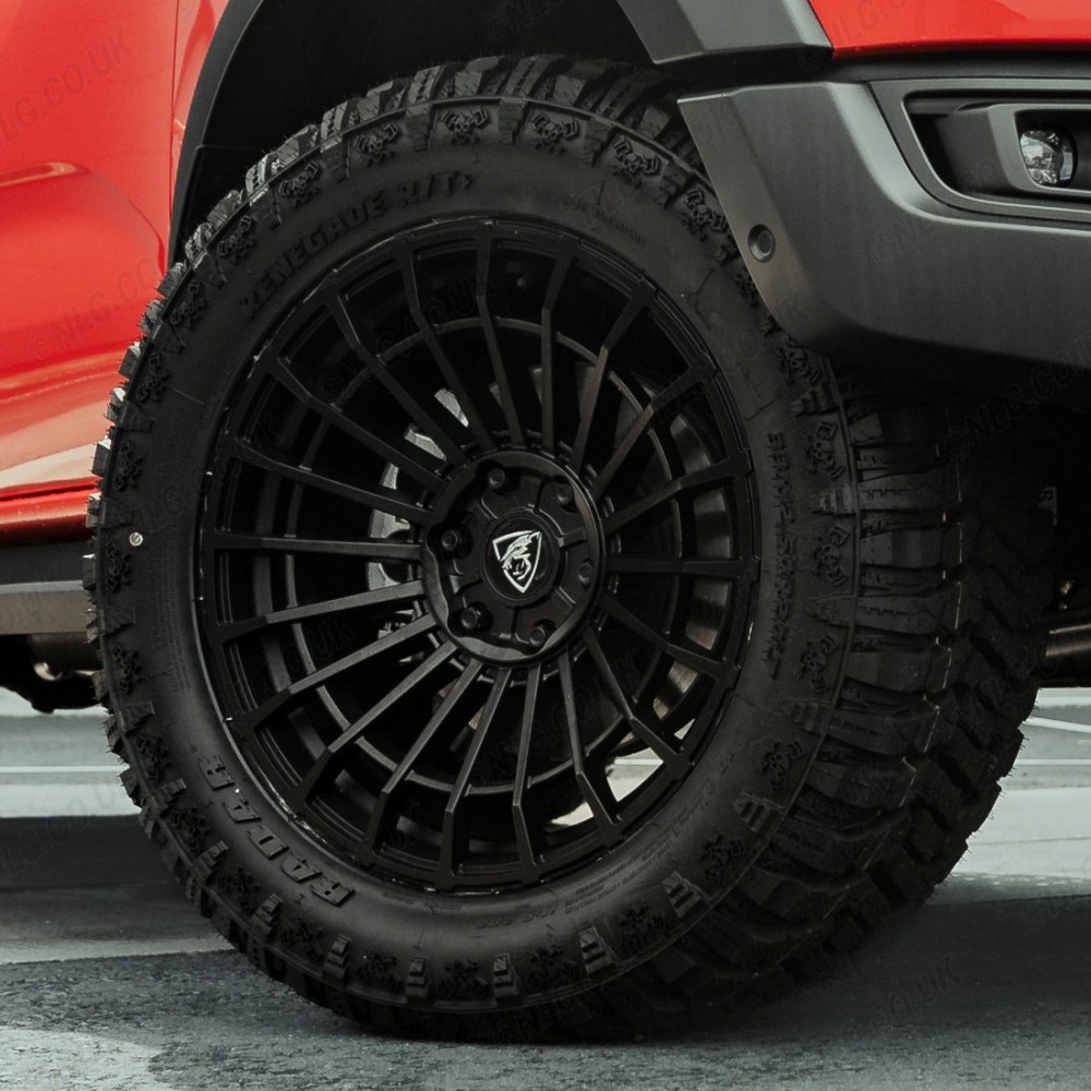 Jante en alliage emblématique Predator de 20 po pour Ford Raptor 2023 - Noir mat