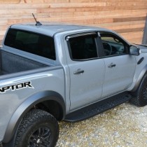 Ensemble de 4 déflecteurs d'air teintés autocollants pour Ford Raptor 2019-2022