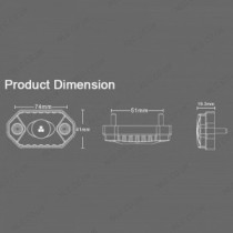 Kit d'éclairage pour rochers Predator Vision 6 pièces