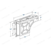 Boîte à outils pivotante pour Ford Raptor 2019-2022 - Côté gauche ou droit