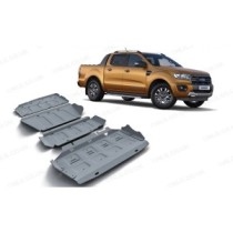 Plaques de protection de soubassement en alliage de 4 mm pour Ford Ranger 2019