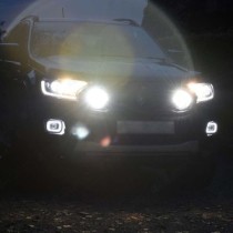 Calandre Predator avec feux de route à LED IPF et kit d'intégration pour Ford Ranger 2019-2022 - Noir