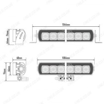 Barre lumineuse de toit LED T24 Evolution Lazer Lamps pour Ford Ranger 2019