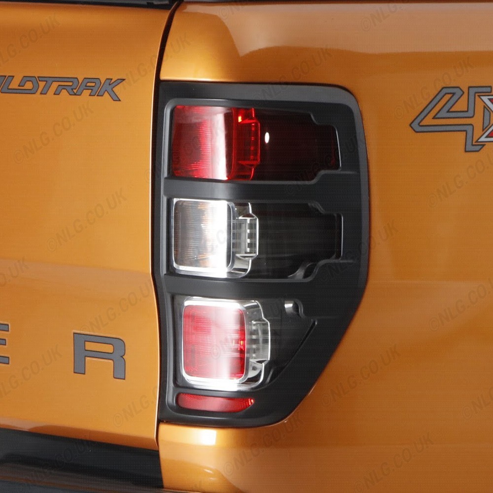 Couvre-feux arrière noir mat pour Ford Ranger 2019-2022