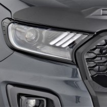 Couvre-phares noirs brillants pour Ford Ranger 2019-2022