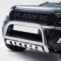 Barre en A en acier inoxydable de 70 mm avec plaque d'essieu pour Ford Ranger 2019-2022