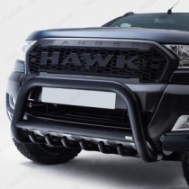 Barres de toit noires de 70 mm avec barres d'essieu pour Ford Ranger 2019-2022