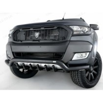 Barre de spoiler noire de 70 mm avec barres d'essieu pour Ford Ranger 2012-2022