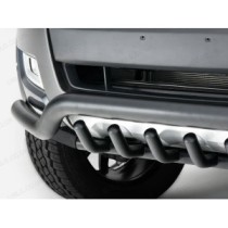 Barre de spoiler noire de 70 mm avec barres d'essieu pour Ford Ranger 2012-2022