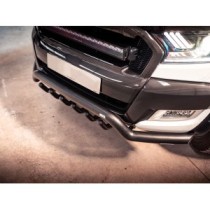 Barre de spoiler noire de 70 mm avec barres d'essieu pour Ford Ranger 2012-2022