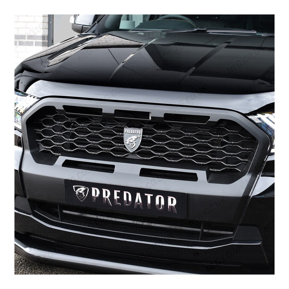 Calandre Predator Mesh pour Ford Ranger 2016-2019 en noir mat