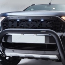 Calandre de style Raptor avec logo Hawk et LED blanches pour Ford Ranger 2016-2019