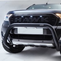 Calandre de style Raptor avec logo Hawk et LED blanches pour Ford Ranger 2016-2019