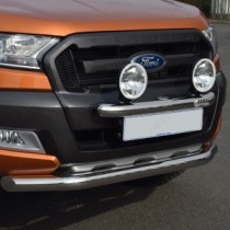 Barre de spoiler en acier inoxydable de 76 mm pour Ford Ranger 2016-2019