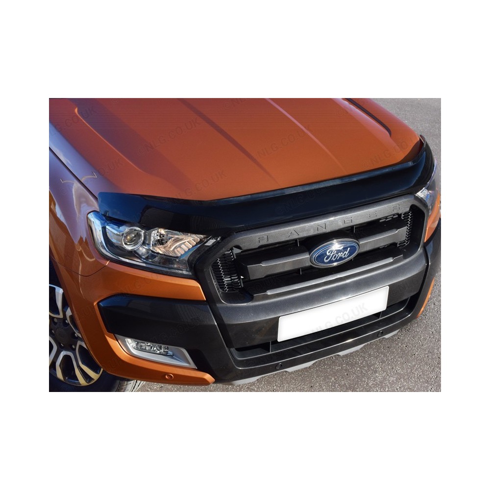 Ford Ranger Facelift 2016-2019 Protection de capot fumée foncée