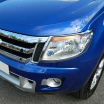 Couvre-phares chromés pour Ford Ranger Mk5 2012-2016