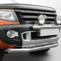 Barre de spoiler en acier inoxydable de 76 mm pour Ford Ranger 2012-2016