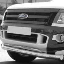 Barre de spoiler en acier inoxydable de 76 mm pour Ford Ranger 2012-2016