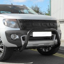 Pare-buffle noir en forme de A pour Ford Ranger 2012-2016 76 mm