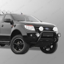 Pare-buffle noir en forme de A pour Ford Ranger 2012-2016 76 mm