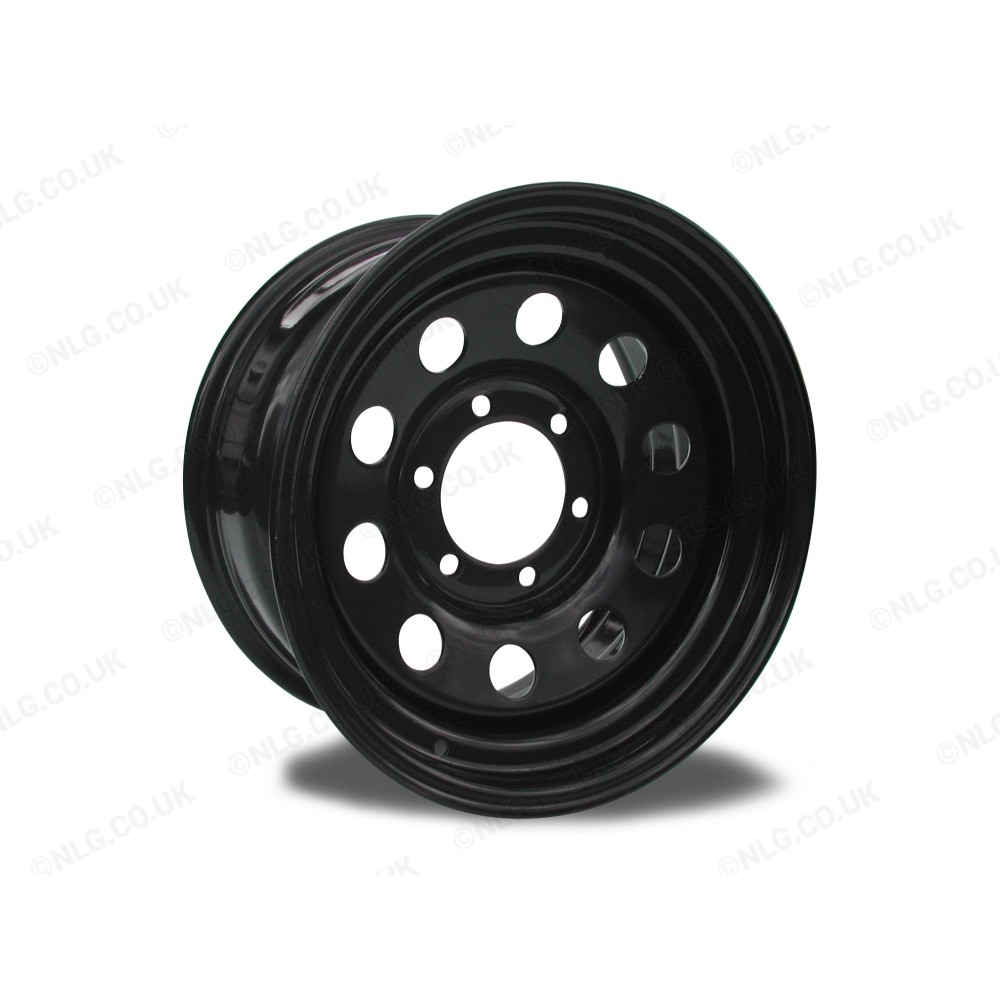 Jante en acier modulaire noire 16x8 pour Ford Ranger 6x139 ET+0