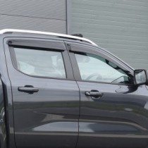 Déflecteurs d'air fumés foncés pour Ford Ranger Double Cab 2023 - Lot de 4