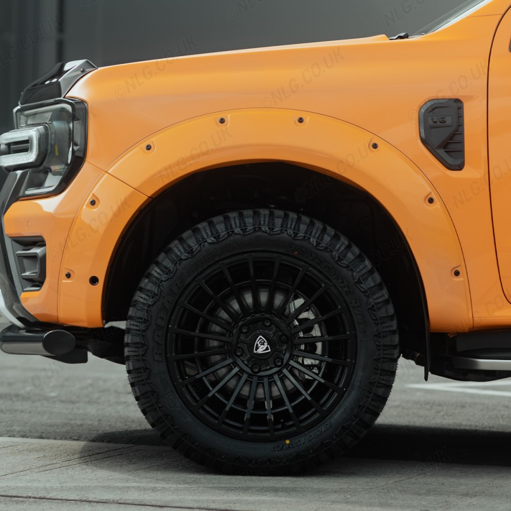 Ford Ranger 2023- Passages de roue Predator Sport en différentes couleurs – Rivets noirs