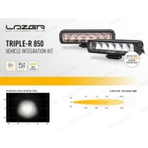 Kit d'intégration de calandre standard Lazer LED Triple-R 850 pour Ford Ranger Wildtrak 2023