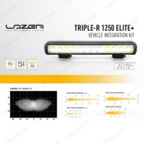 Ford Ranger Wildtrak 2023 - Kit d'intégration de calandre Triple-R 1250 avec lampes Lazer