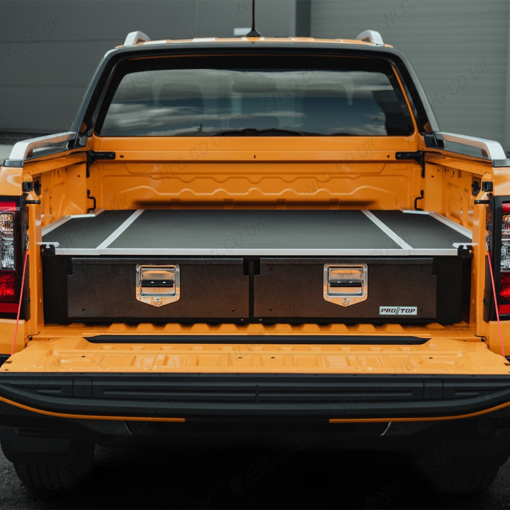 Ford Ranger 2023 – Plancher de pont Rhino à deux tiroirs – Système ProTop