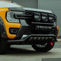 Ford Ranger 2023- Barre de spoiler noire de 70 mm avec barres d'essieu