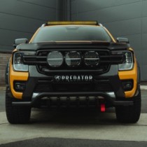 Ford Ranger 2023- Barre de spoiler noire de 70 mm avec barres d'essieu