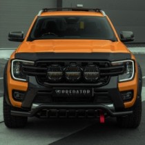 Ford Ranger 2023- Barre de spoiler noire de 70 mm avec barres d'essieu