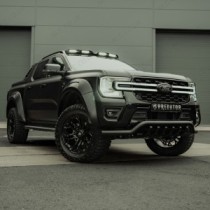 Ford Ranger 2023- Barre de spoiler noire de 70 mm avec barres d'essieu