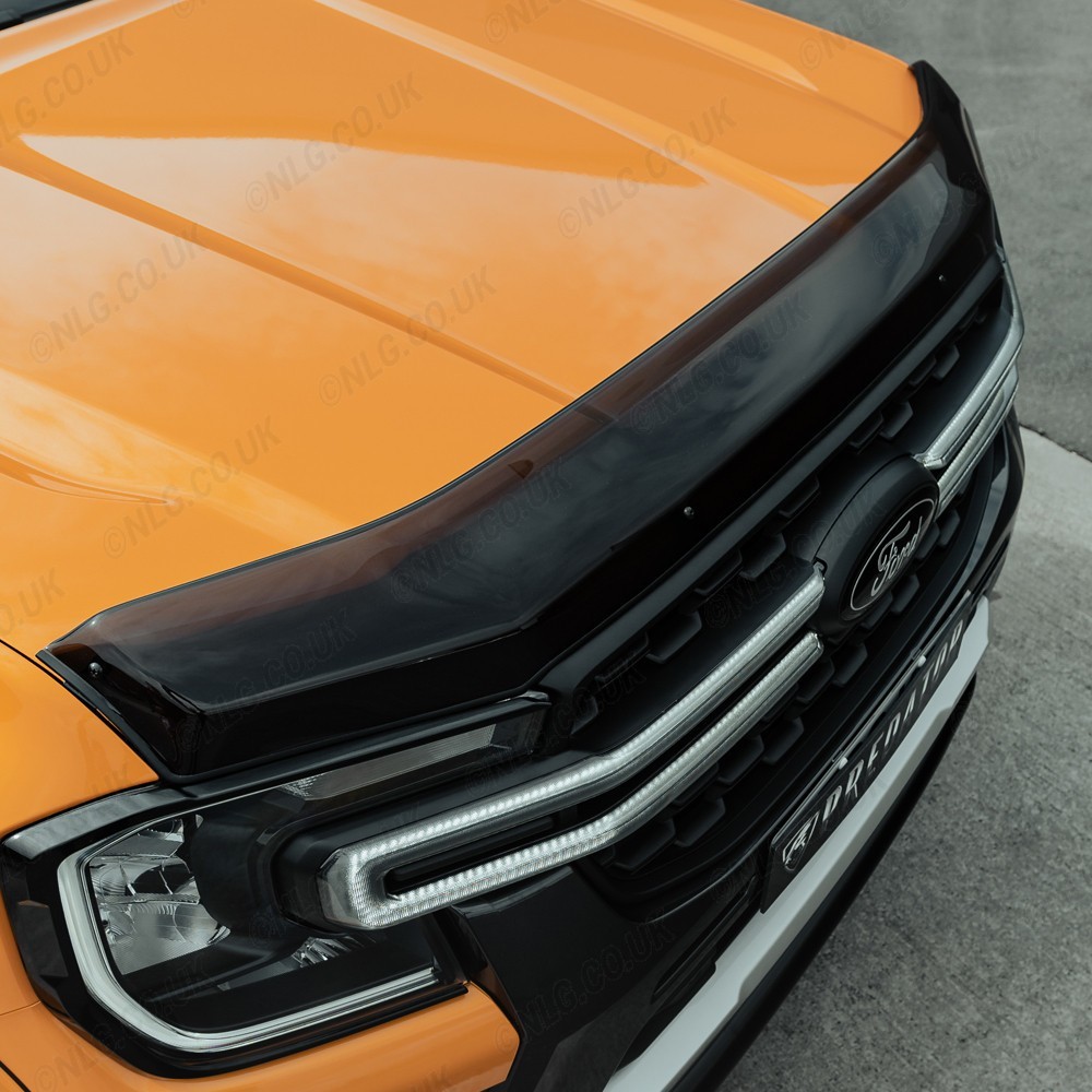 Ford Ranger 2023 – Protection de capot en finition fumée foncée – Style type 2