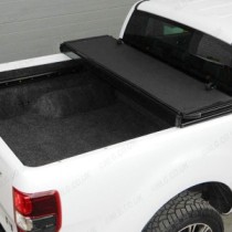 Couvre-caisse pliable en trois parties en alliage robuste pour Ford Ranger 2019-2022