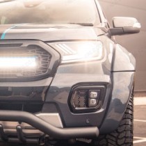 Mise à niveau des feux antibrouillard et des clignotants Predator Gloss Black du Ford Ranger Wildtrak 2019