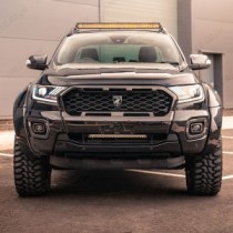 Calandre en maille Predator pour Ford Ranger 2019 et plus - Noir brillant/mat