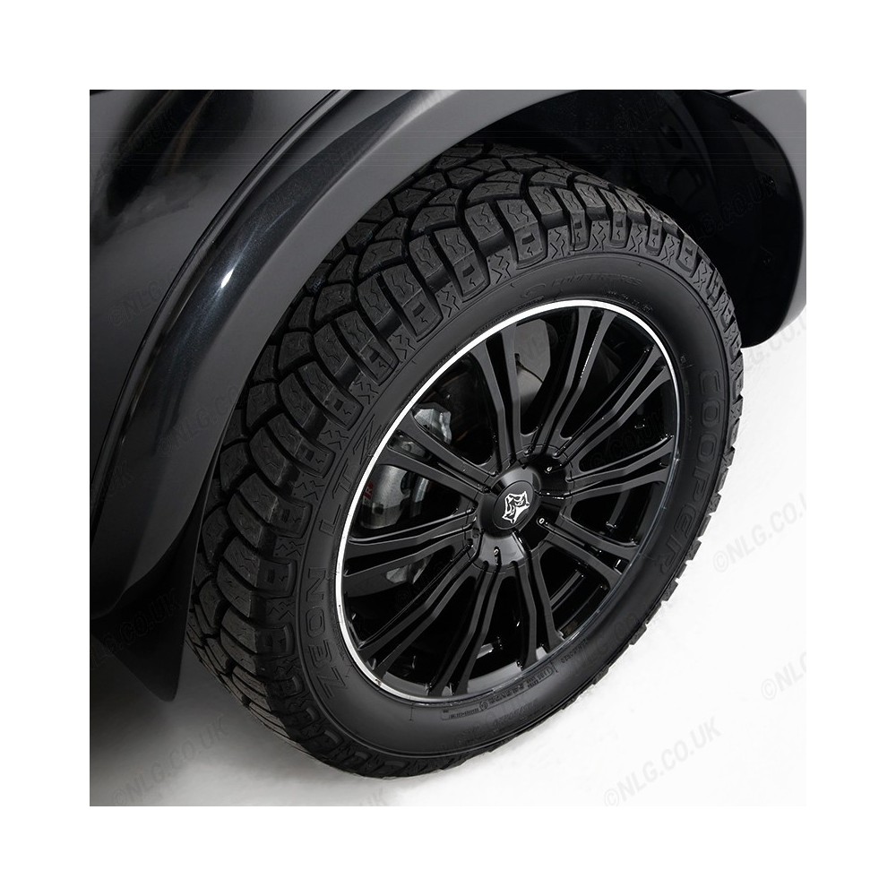 Jante en alliage Wolf Vermont 20x9,5 pour Ford Ranger 2019 - Noir brillant