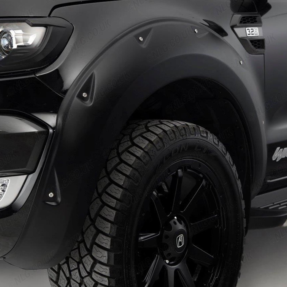 Ford Ranger 2016 et plus Passages de roue X-Treme - Noir mat