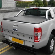 Housse de tonneau souple enroulable pour s'adapter à l'arceau de sécurité d'origine pour le Ford Ranger D/C 2012