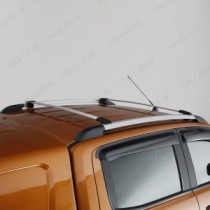 Barres transversales argentées pour rails de toit Ford Ranger Wildtrak 2012-2022