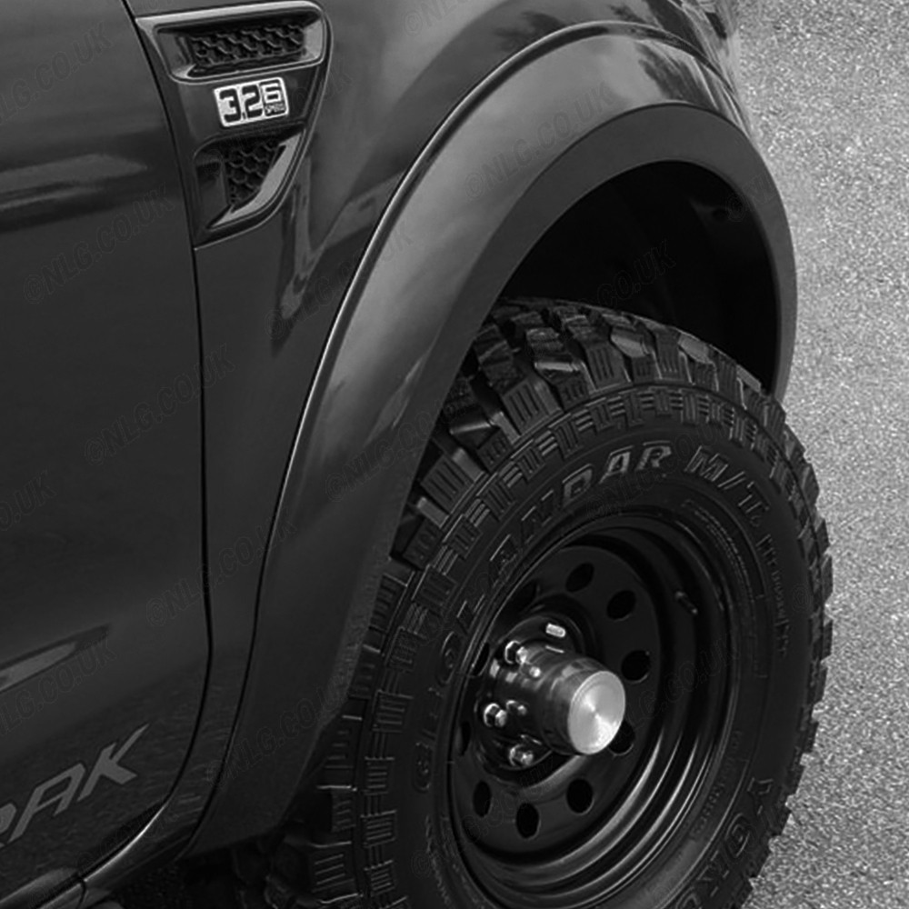 Passages de roue 70 mm pour Ford Ranger 2012-2016 - Noir panthère