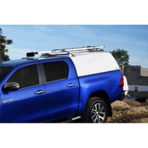 Hilux Double Cab Pro//Top Tradesman avec porte arrière en verre en différentes couleurs - Compatible avec porte-échelle