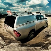 Toyota Hilux 2016 - ProTop Canopy Gullwing en différentes couleurs avec porte arrière en verre - Verrouillage centralisé