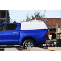 Auvent Pro//Top Tradesman pour Toyota Hilux 2021 et plus - Blanc et verrouillage central - Compatible avec porte-échelle