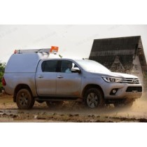 Toyota Hilux 2016 On Double Cab Pro//Top Tradesman Hard Top Canopy High Roof Blank Sided Couleur assortie au blanc 040